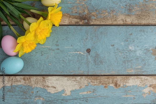 Springtime Daffodils and Ea...