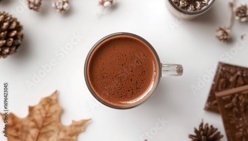Tasty hot chocolate served ...