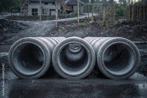 Hollow concrete cylinders r...