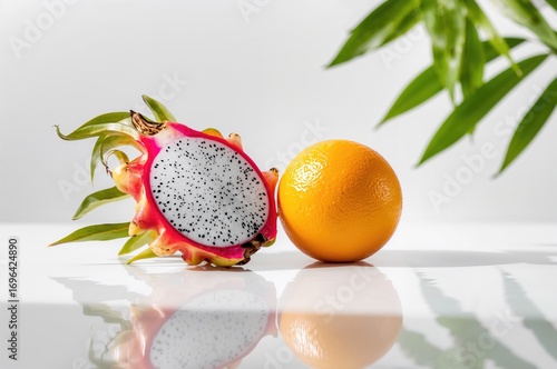 Isolated slices of dragon f...