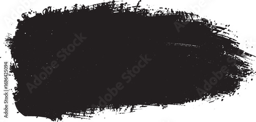 Vector hand drawn brush stroke set with abstract paint stains collection