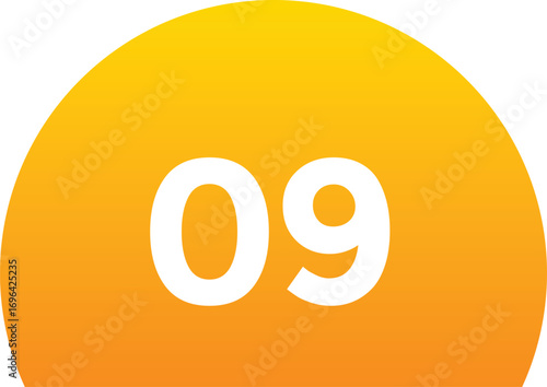 vector illustration of number style
