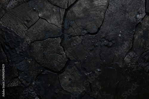 Close-up of charred wood wi...