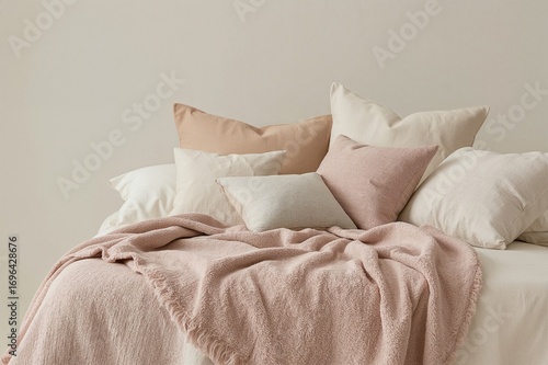 Cozy sleeping area featurin...