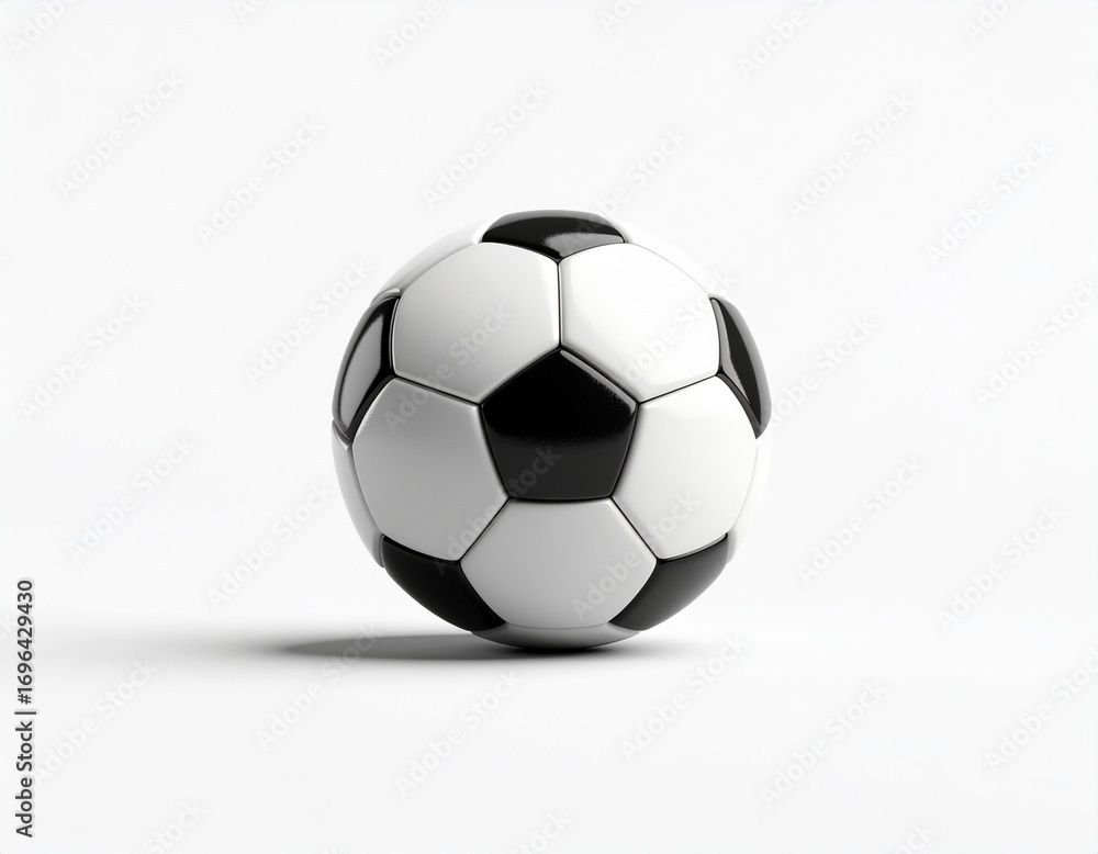 Fototapeta premium 3D Render Soccer Ball. AI Generated