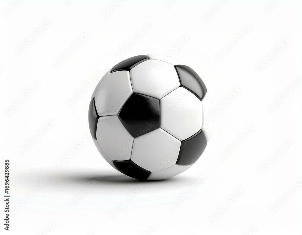 Fototapeta premium 3D Render Soccer Ball. AI Generated