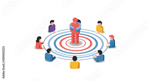 Amplifying Reach: Core Idea Radiating Influence and Vibrant Connectivity