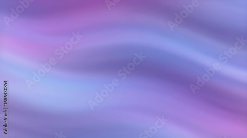 Soft Wavy Gradient Background with Blended Lavender, Purple, and Blue Tones; Smooth Ethereal Flowing Abstract Texture for Design and Wallpaper