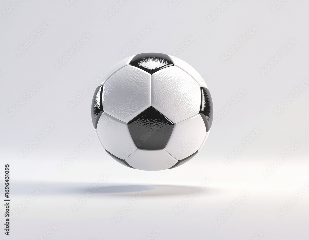 Naklejka premium 3D Render Soccer Ball. AI Generated