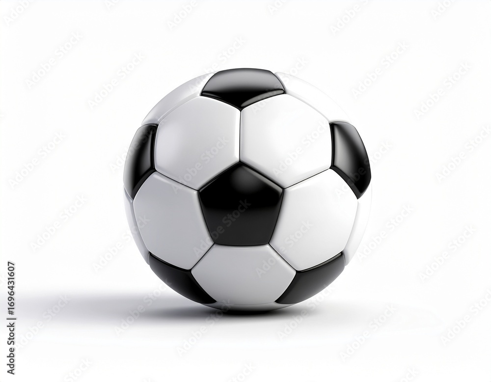 Fototapeta premium 3D Render Soccer Ball. AI Generated