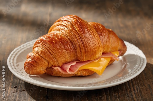 Ham and cheese stuffed croi...