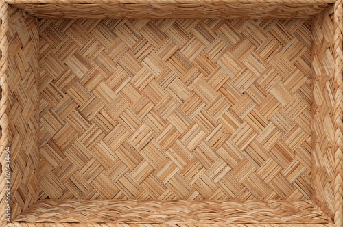 Braided rattan leaf corner ...