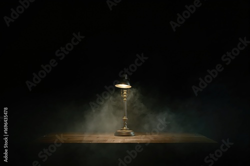 Illuminated desk light surr...