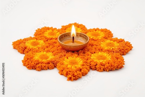 Rangoli design in the form ...