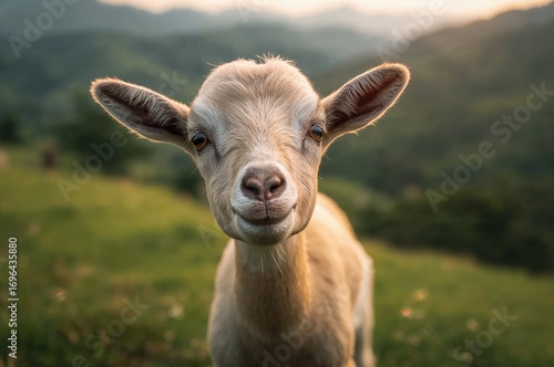 Close-up portrait of a goat...