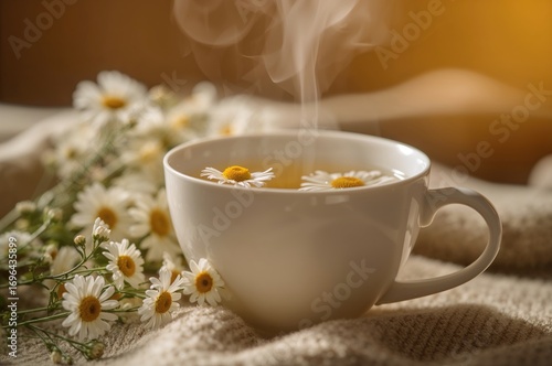 Herbal infusion served in a...