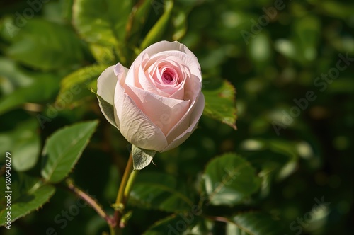 Detailed view of a pink and...