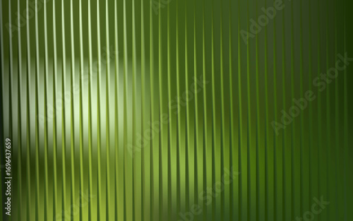 Abstract green background with vertical lines and light for presentation
