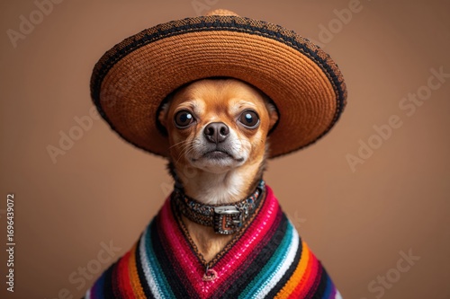 An adorable small dog capti...