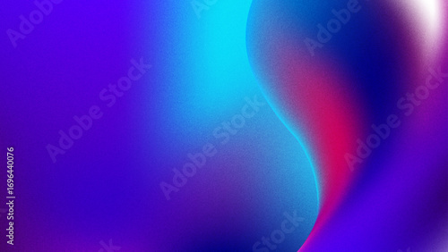 Gradient blue grainy texture background, with noisy color gradient, for banner, poster, header, backdrop, cover, web design