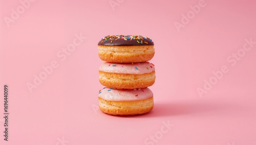 Assorted frosted doughnuts ...