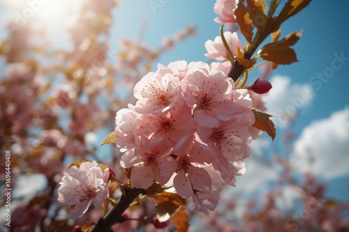 Detailed view of almond flo...