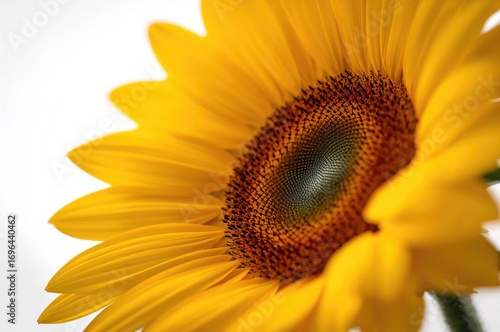 Detailed view of a sunflowe...