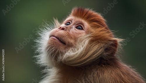 Detailed view of a monkey l...