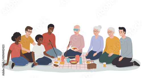 Fostering Belonging: Joyful Community Gathering Illustrates Strong Bonds and Inclusive Connections for Social Impact Initiatives