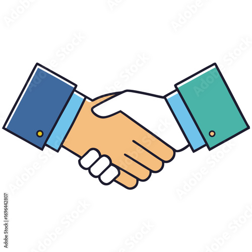 handshake vector illustration
