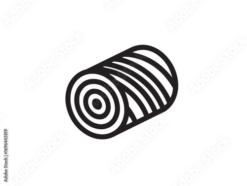 Hay Baling Twine Symbol in Elegant Clean 2D Vector Artwork