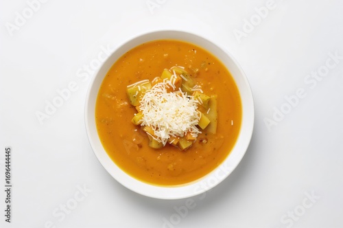 Creamy orange vegetable sou...