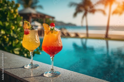 Sip a cocktail with focused...