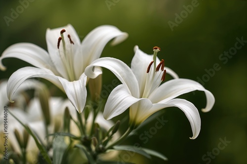 Detailed View of White Lily...