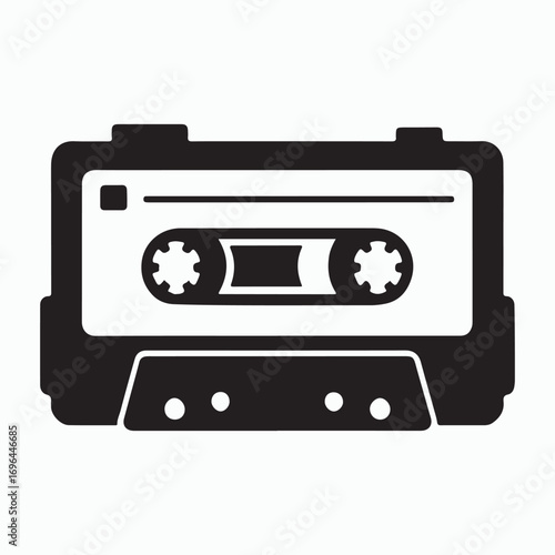Cassette tape old music solid graphic