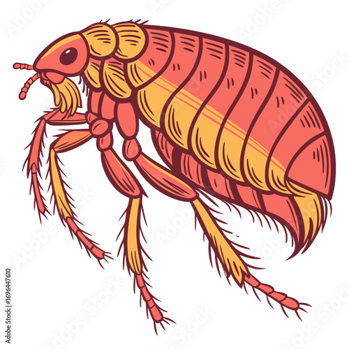 Illustration of a flea