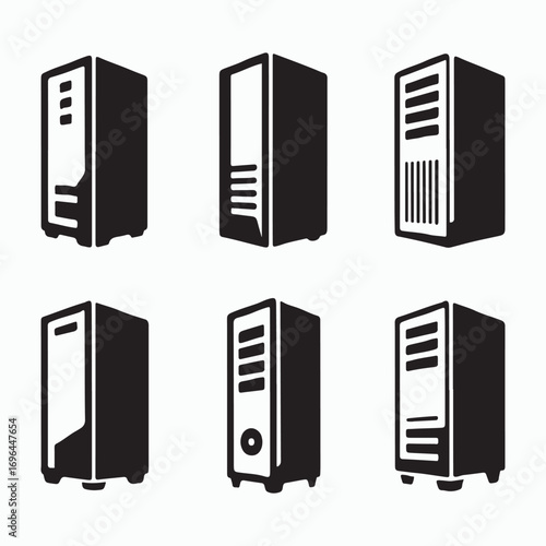 PC case tower desktop solid pack