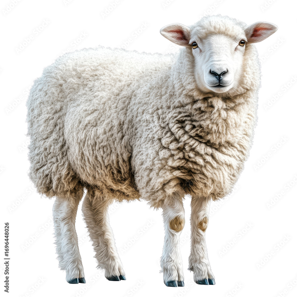 Fototapeta premium sheep isolated on transparent background.