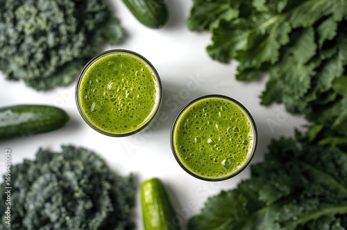 Concept of green detox smoo...