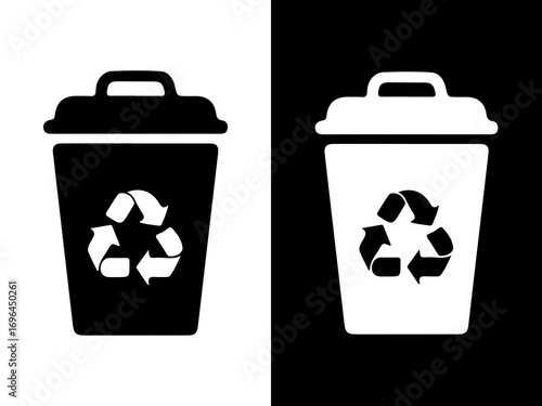 RECYCLE BIN ICON VECTOR