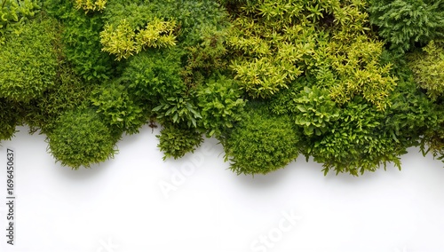 Assortment of vibrant green...