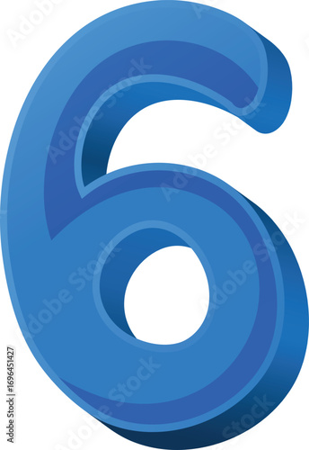 vector illustration of number style
