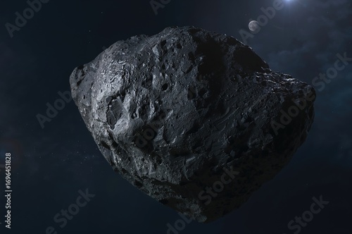 Impact pits on an asteroid'...
