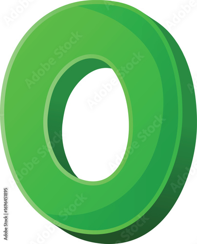 vector illustration of number style