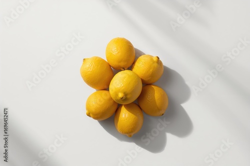 Arrangement of fresh lemons...