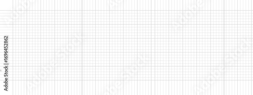 white sheet of paper. transparent Square grid seamless patter. Hand drawn student notebook sheet, checkered paper background. Crayon drawn vector thin lines. Pattern texture for bullet journal. White 