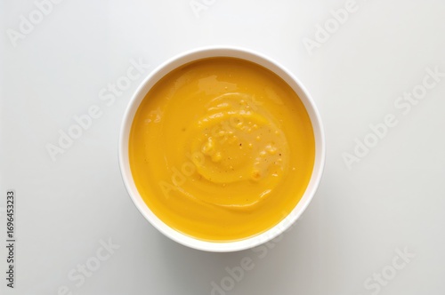 Top-down view of creamy cor...