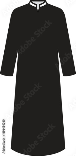 Illustration of a simple white tunic dress