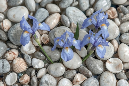 Gentle Blue Flowers Resting...