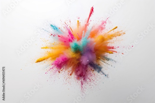 Colorful abstract powder bu...